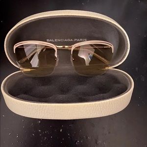 Balenciaga sunglasses light brown